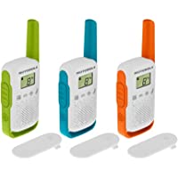 Los mejores  - Motorola T42 Triple Talk About – Aparatos de Radio (Juego de 3- PMR446- 16 Canales- Alcance 4 Km) Multicolor